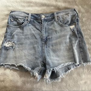 True Religion Maisie High Rose Vintage Short Shorts 30